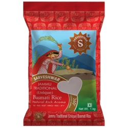 Sarveshwar Jammu Traditional Basmati Rice -1Kg